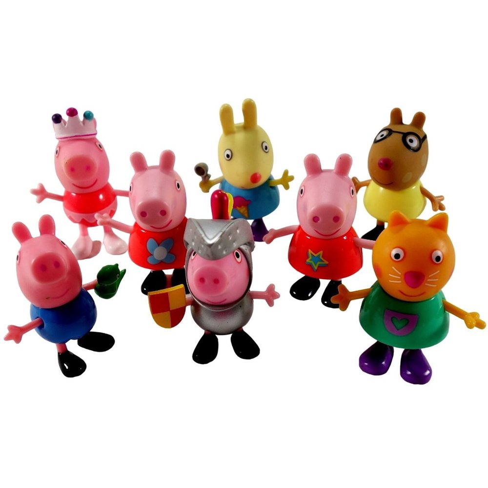Mixed Lot of 8 Peppa Pig Replacement Figures